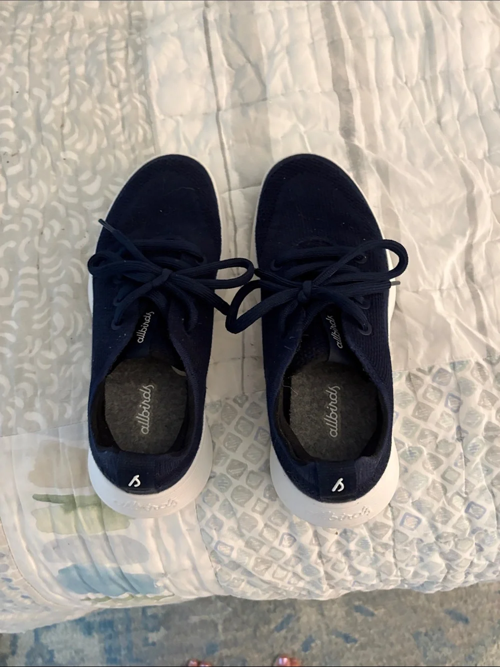 allbirds Navy Blue Women’s Knit Sneakers